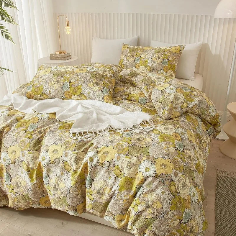 Botanical Bliss Floral Duvet Cover Set