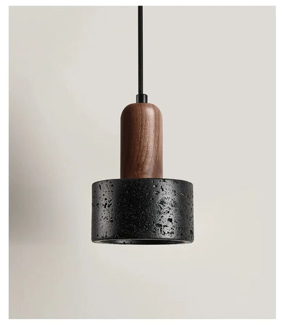 Black Stone Pendant Lamp