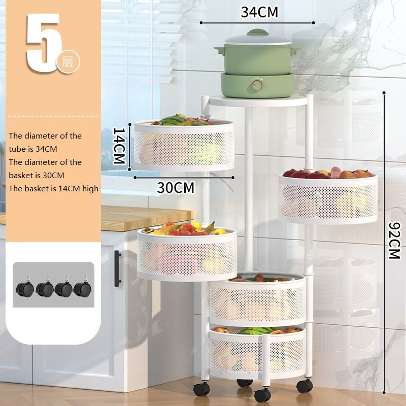 Multi-Layer Rotating Storage Rack – Blackbrdstore