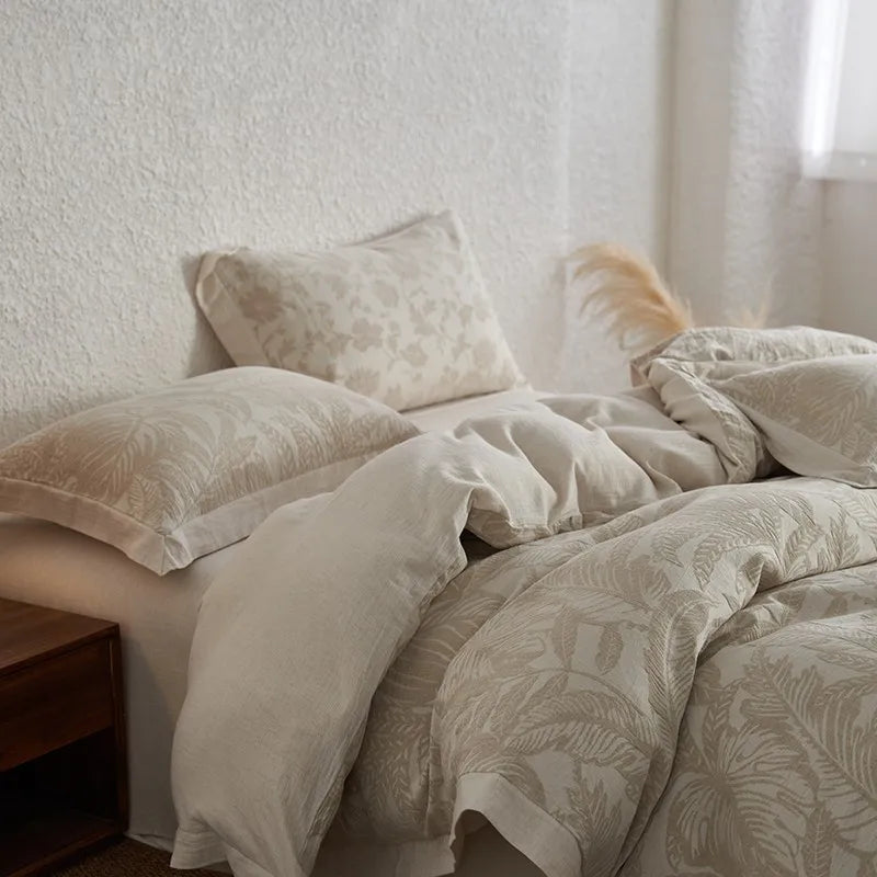 Whisper Fern Jacquard Duvet Set