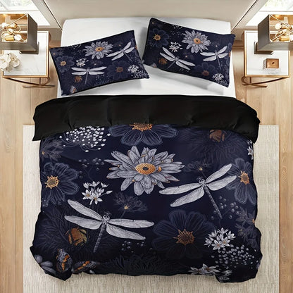 Nocturne Meadow Dragonfly Duvet Set