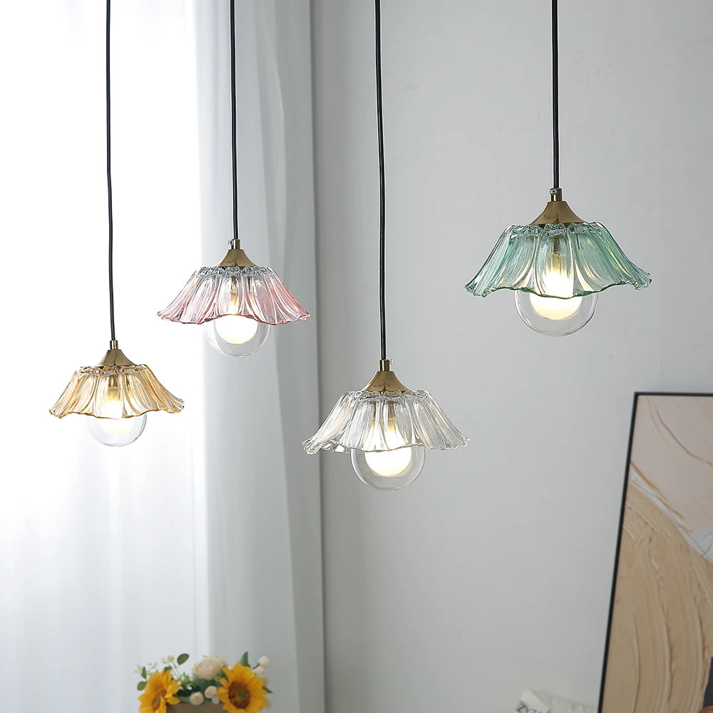 Petaluxe Glass Bloom Pendant Light