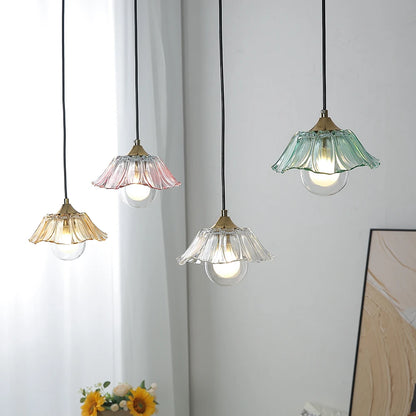 Petaluxe Glass Bloom Pendant Light