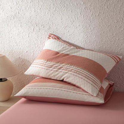 NORDÉLLE Cotton Stripe Duvet Cover Set