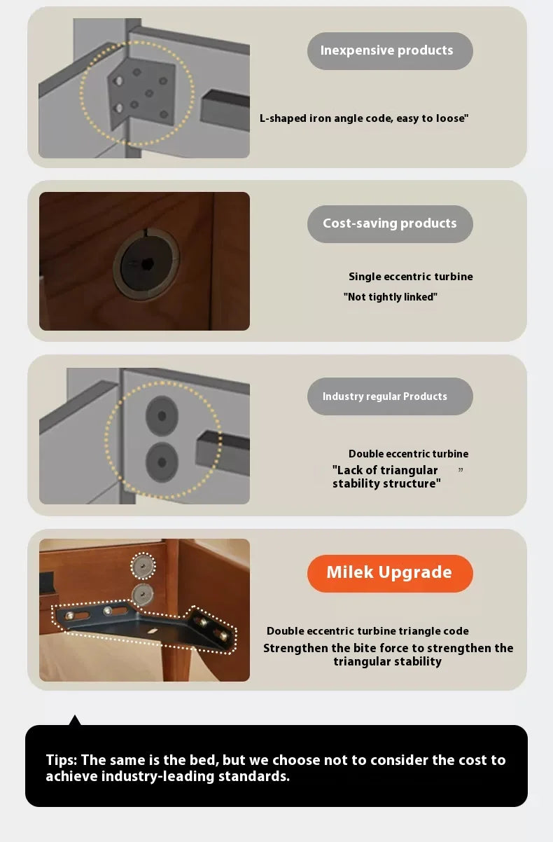 CrownRest™ Solid Wood Bed