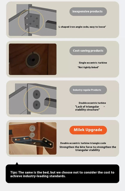 CrownRest™ Solid Wood Bed