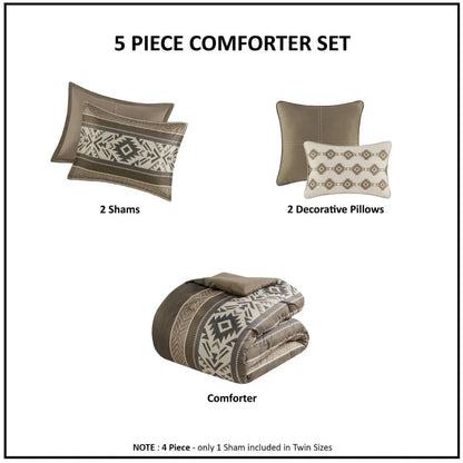 Desert Mesa Herringbone Comforter Set