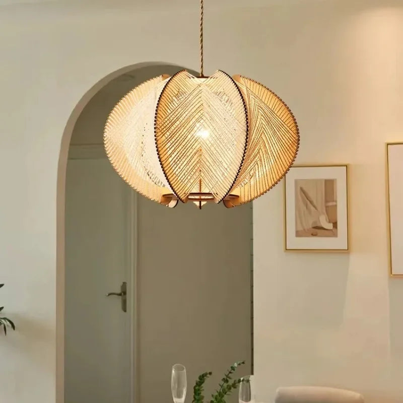 TerraWeave Lotus Pendant Light