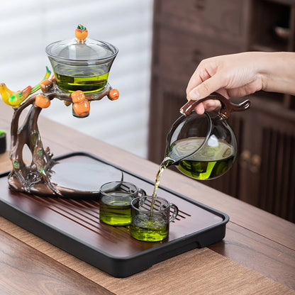 AmberBranch™ Teapot Pour Ritual Set