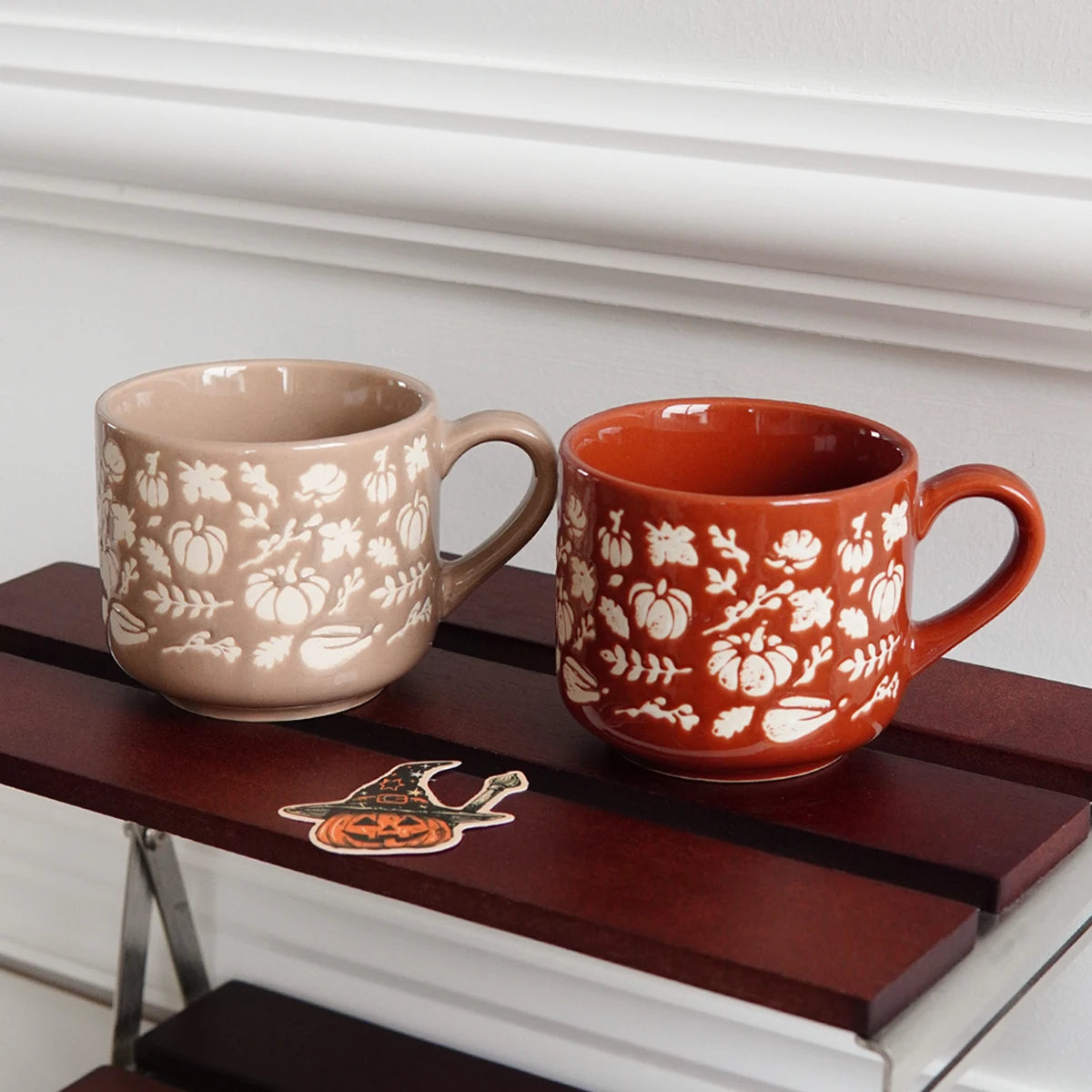 Autumn Harvest Frosted Pumpkin Mug