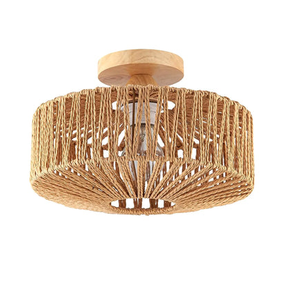 SolHalo Woven Ceiling Light