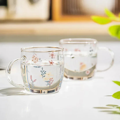 Meadow Blossom Glass Mug