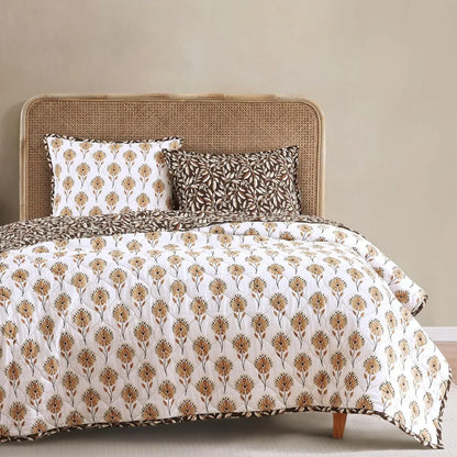 Accents Woodstock 3-Piece Reversible Cotton Quilt Set