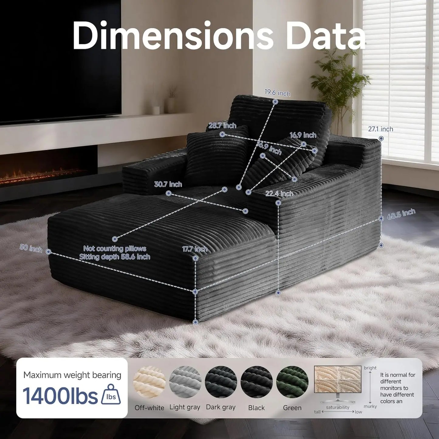 Veloura DeepNest Chaise Lounge