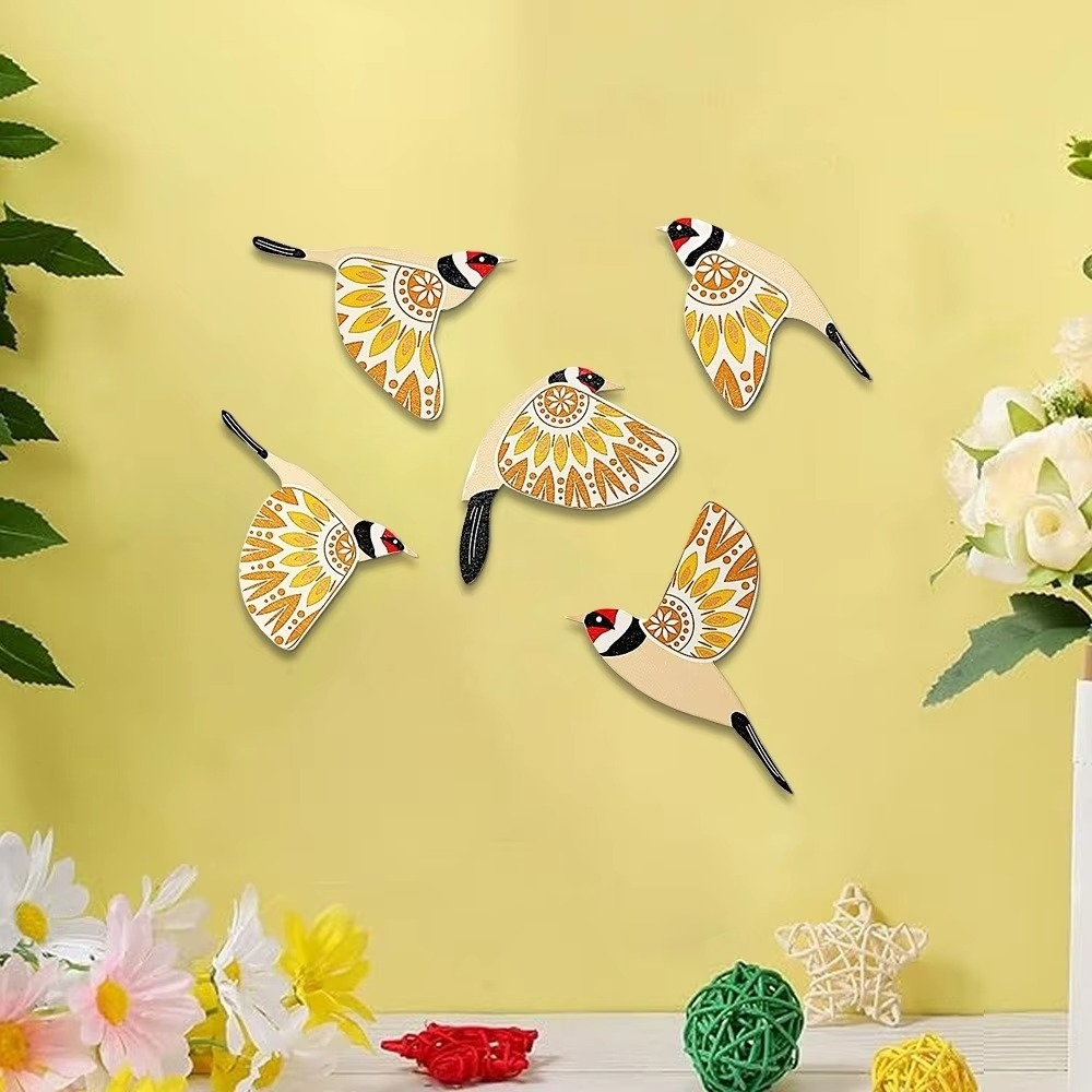 Spirit Birds of Harmony Wall Art (5pcs)