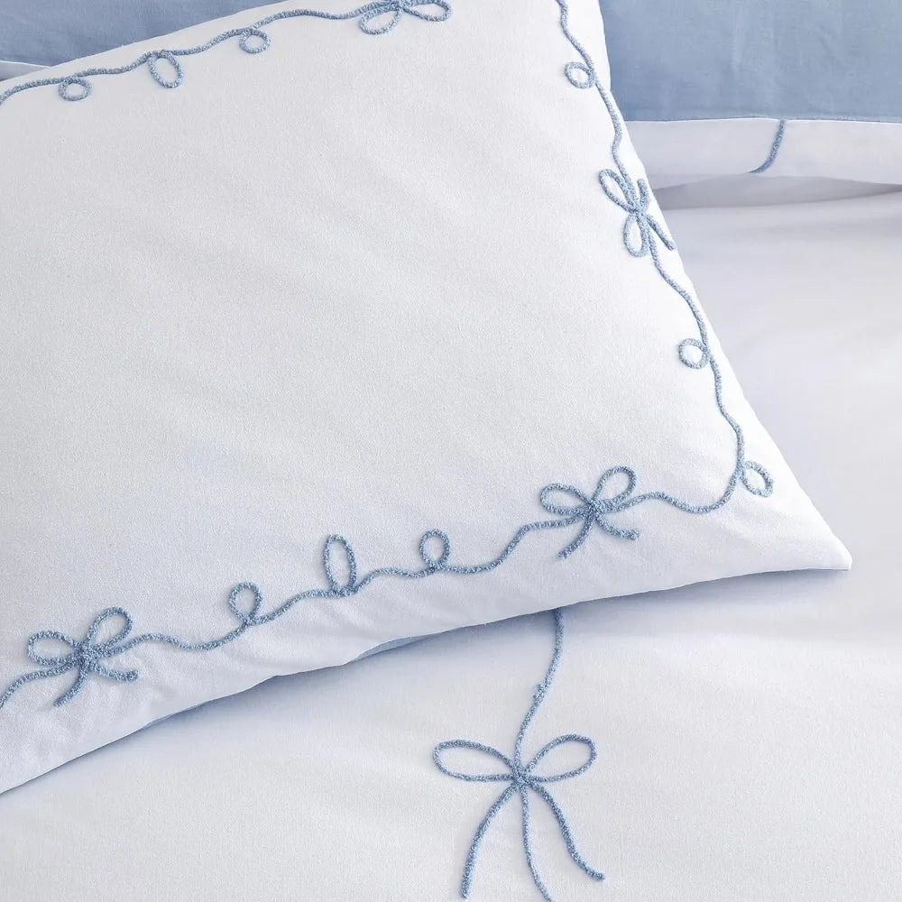Blue Ribbon Whispers Duvet Set