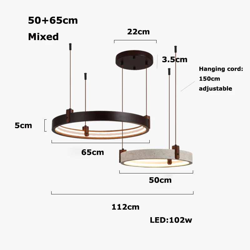 Axis Terra Duo Ring Pendant Light