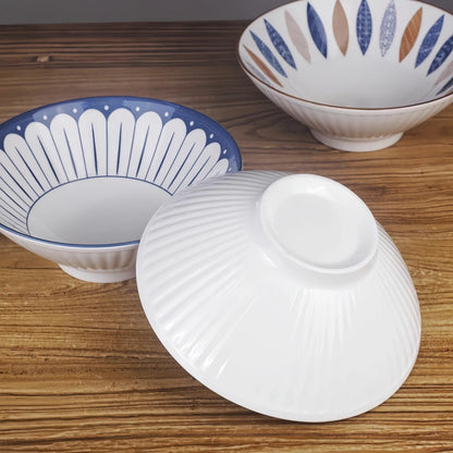 Japanese Style Ceramic Ramen Bowls