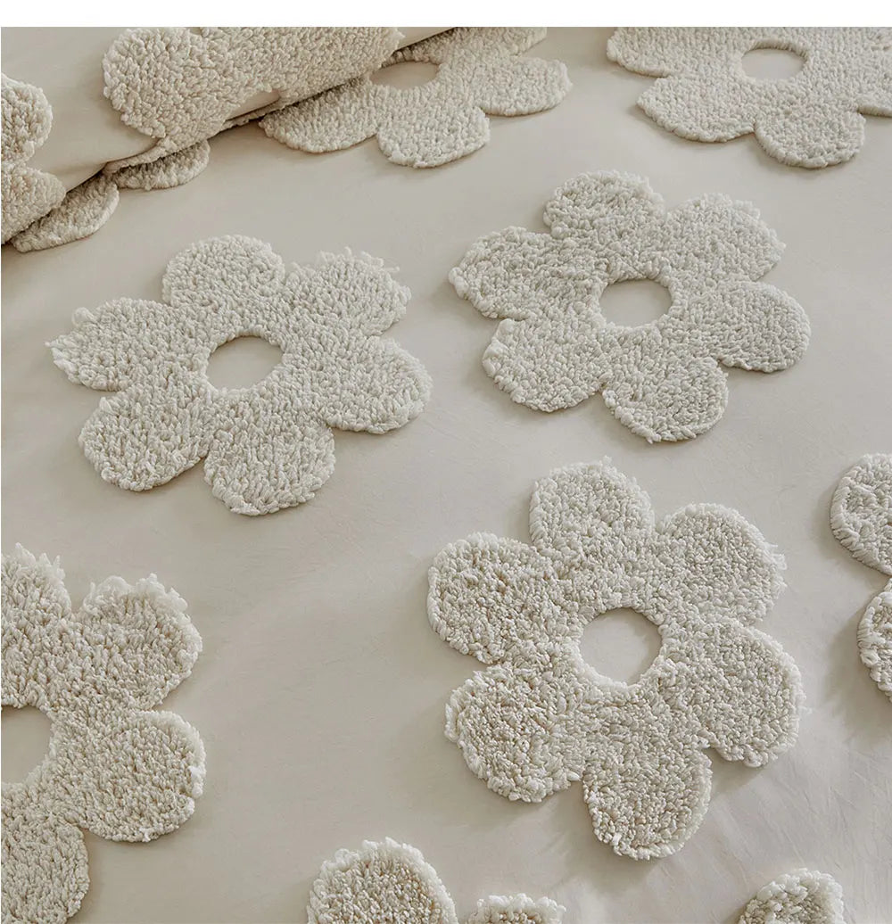 BloomHaven Tufted Blossom Bedding Set
