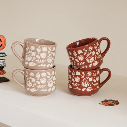 Autumn Harvest Frosted Pumpkin Mug