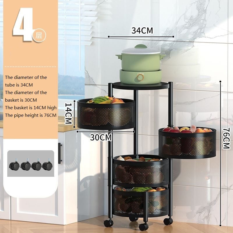 Multi-Layer Rotating Storage Rack