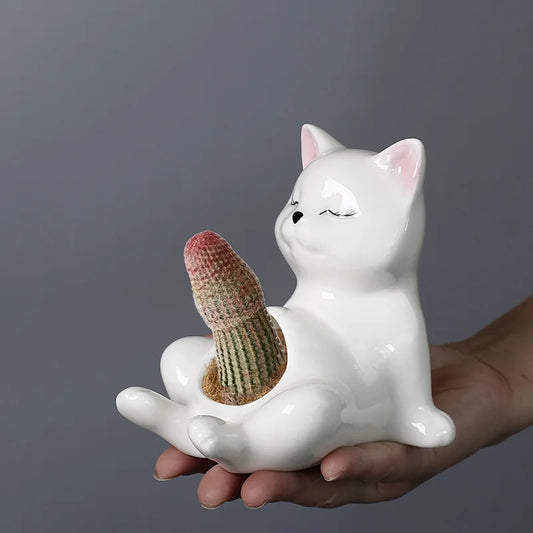 The Sassy Cat Planter