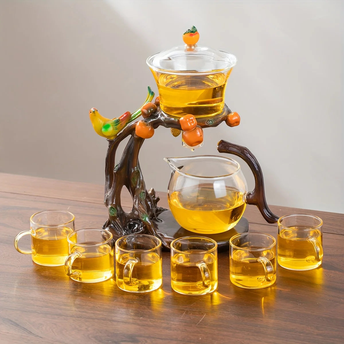 AmberBranch™ Teapot Pour Ritual Set