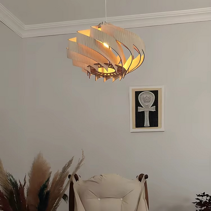 Crescent Swirl Pendant Light