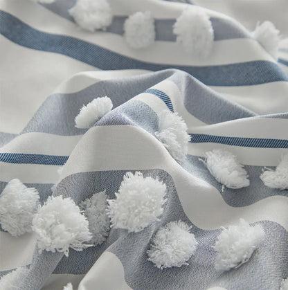 WanderWeave Pom-Stripe Bedding Set