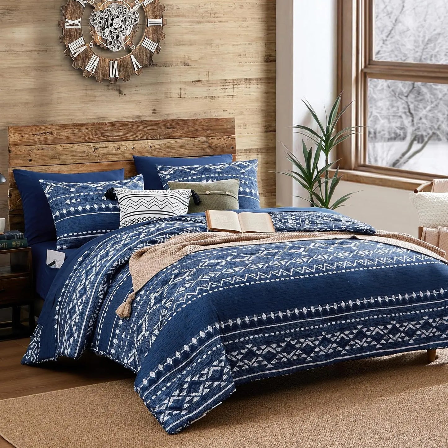 Midnight Navajo 7-Piece Queen Comforter Set