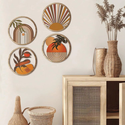 Golden Horizon Wall Art Collection (4pcs)