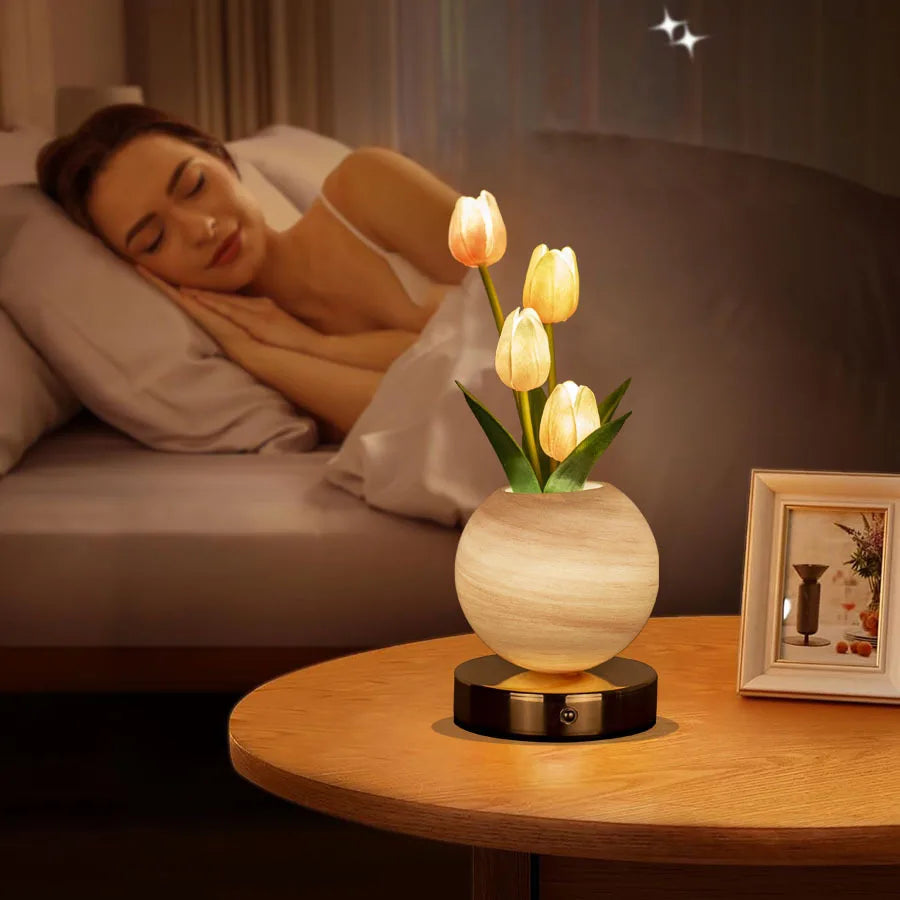 LumiTulip Glow Planet Lamp