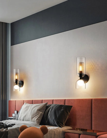 Dualis Ember Glass Wall Sconce