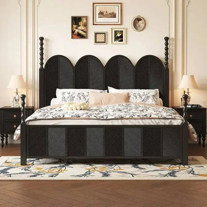 The Noir Arch Manor Bed Frame