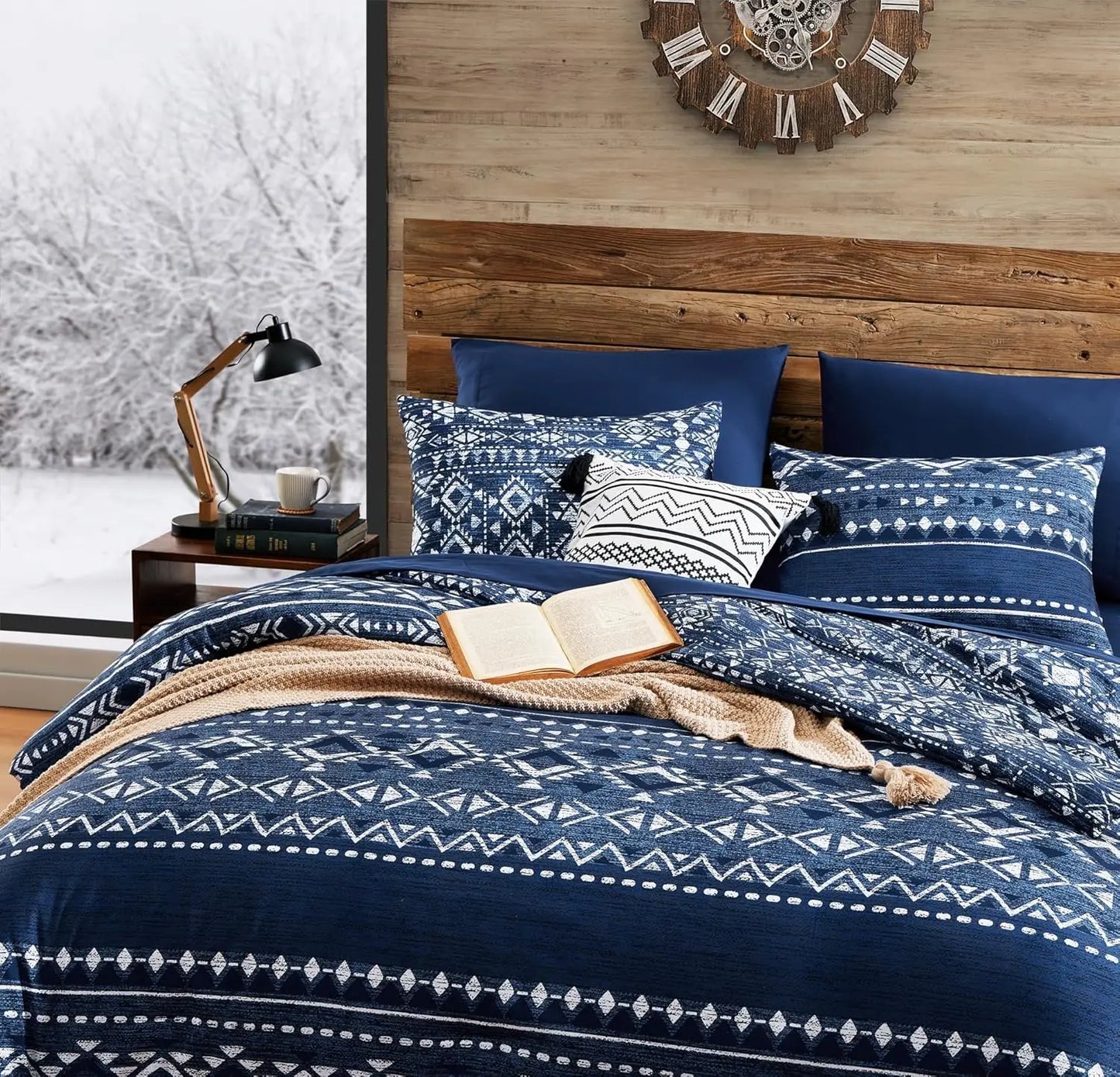 Midnight Navajo 7-Piece Queen Comforter Set