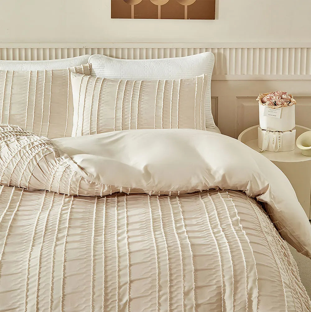 Pleated Tranquility Bedding Set