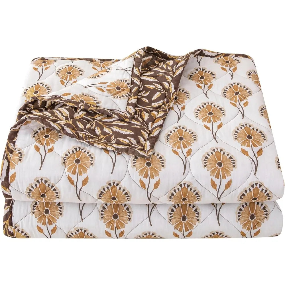 Accents Woodstock 3-Piece Reversible Cotton Quilt Set