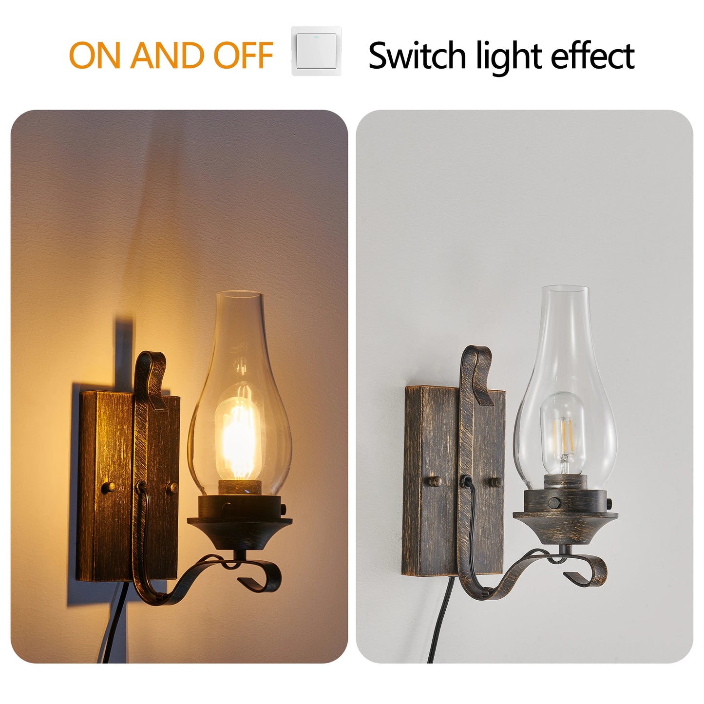 Heritage Rustic Ember Wall Sconce