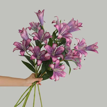 3 Headed Artificial Lily Flower