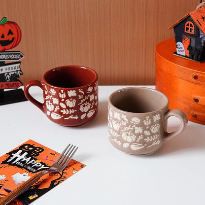 Autumn Harvest Frosted Pumpkin Mug