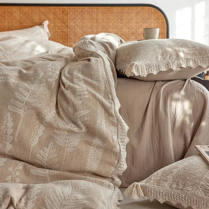 Whisper Fern Jacquard Duvet Set