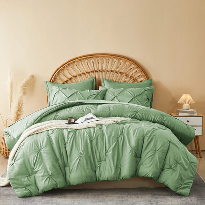 The Silver Pleat Comforter Set