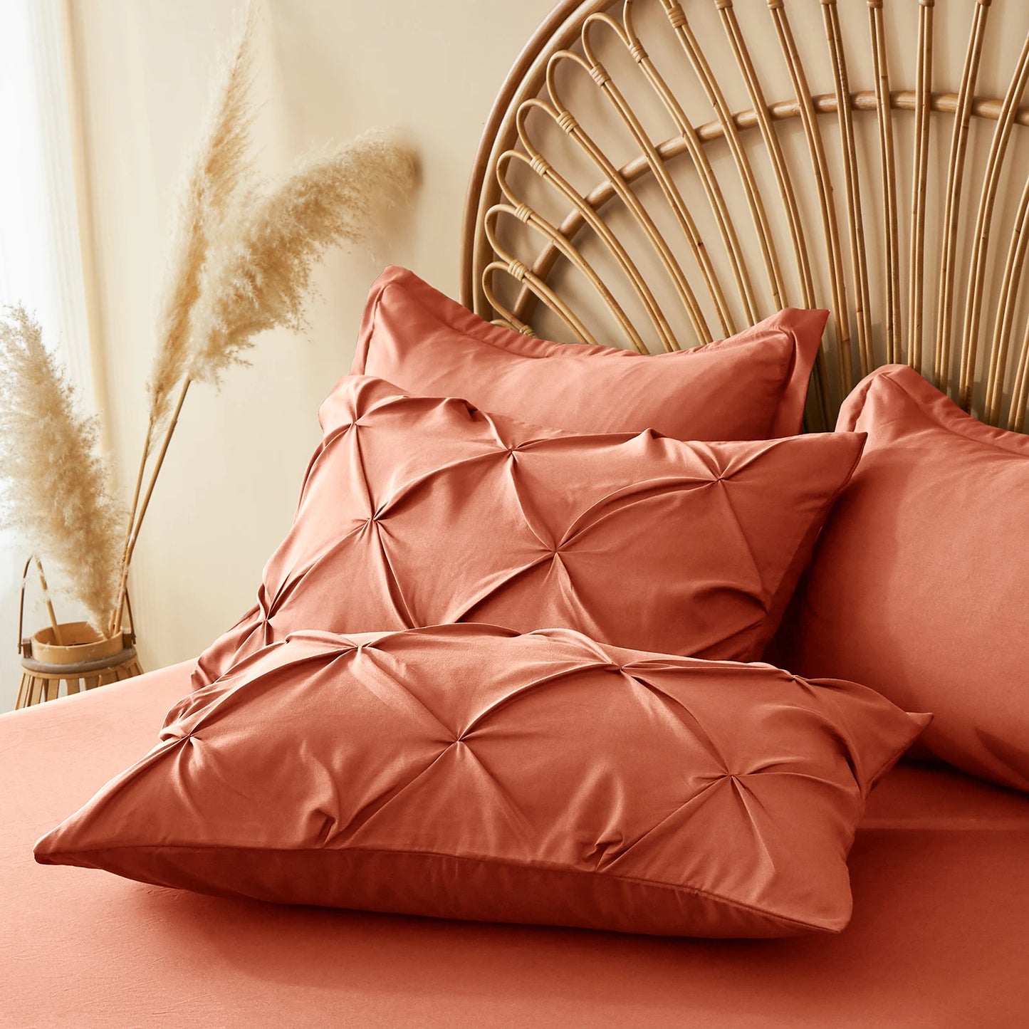 The Silver Pleat Comforter Set