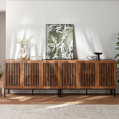 Alderline Slatted Media Console