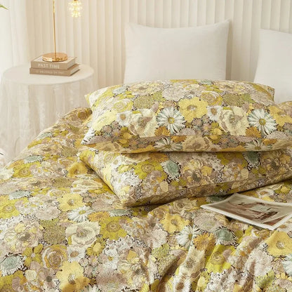 Botanical Bliss Floral Duvet Cover Set