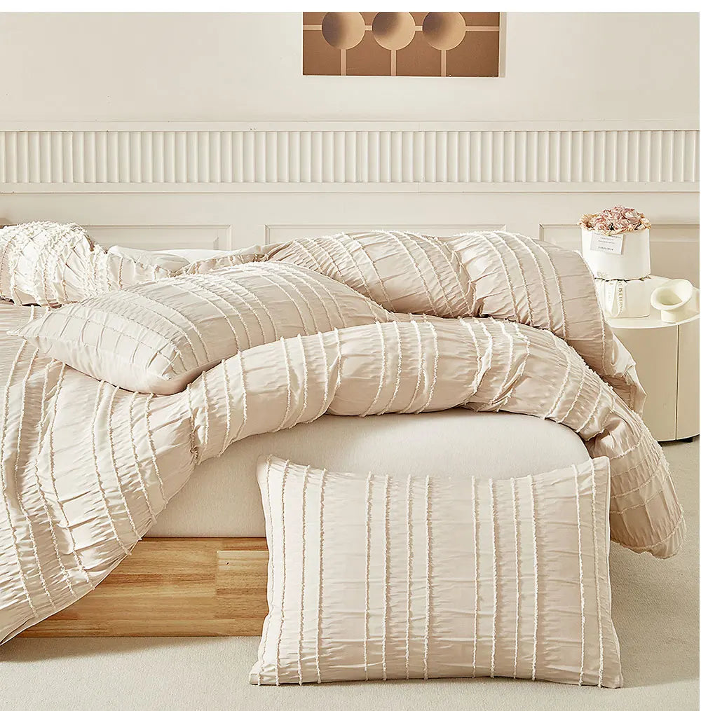 Pleated Tranquility Bedding Set