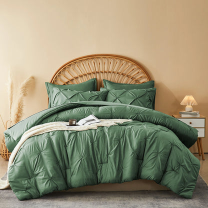 The Silver Pleat Comforter Set