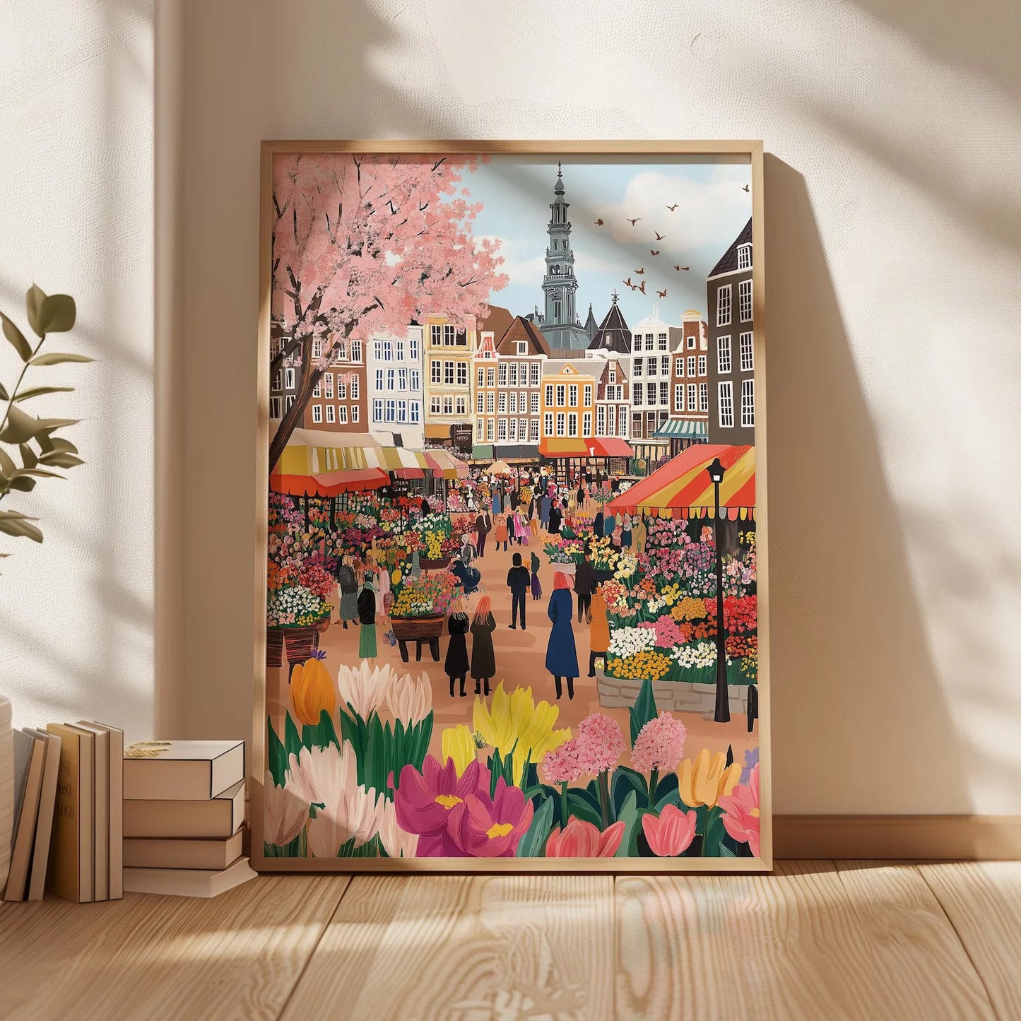Amsterdam Flower Market Wall Art
