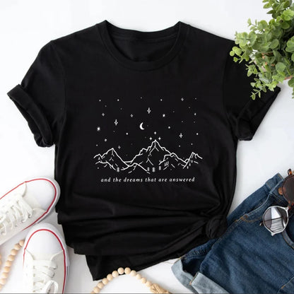 Dreams That Are Answered Mountain Sky T-Shirt