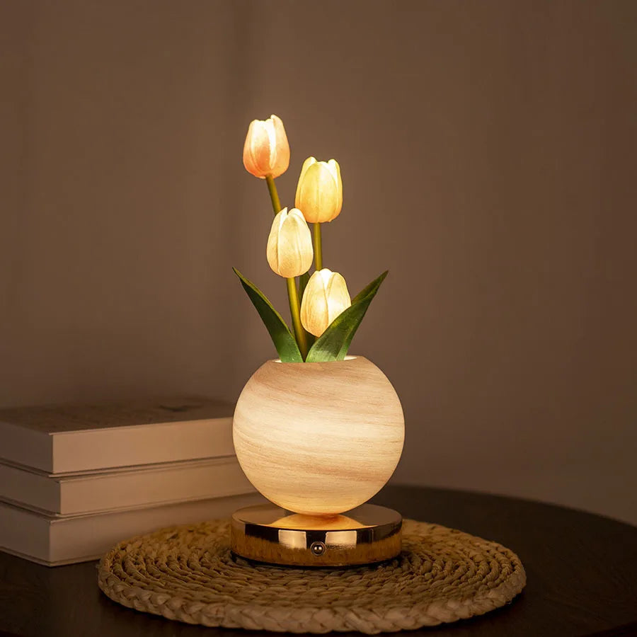 LumiTulip Glow Planet Lamp